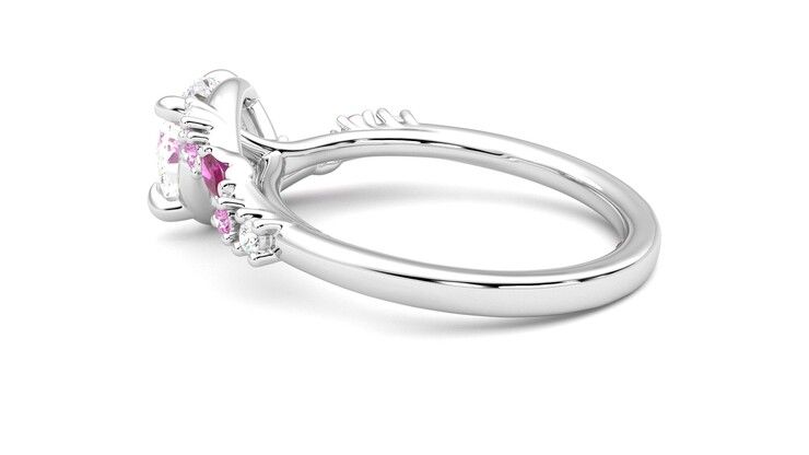 Taylor & Hart Avalon Round Engagement Ring 360 degree image 19