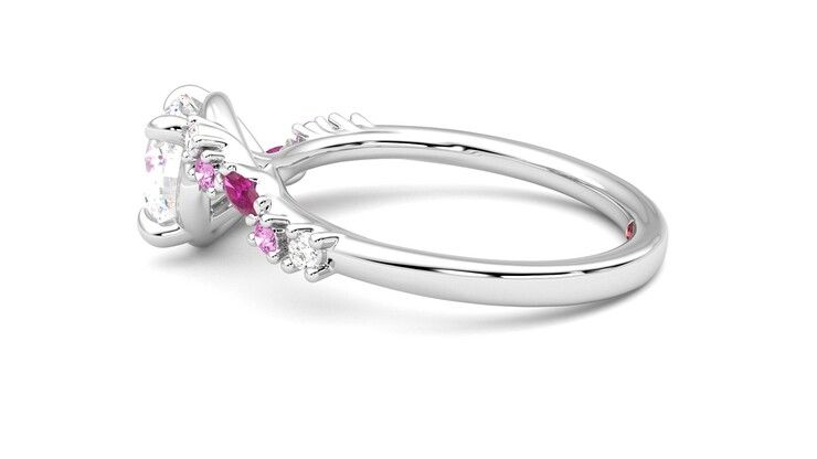 Taylor & Hart Avalon Round Engagement Ring 360 degree image 20