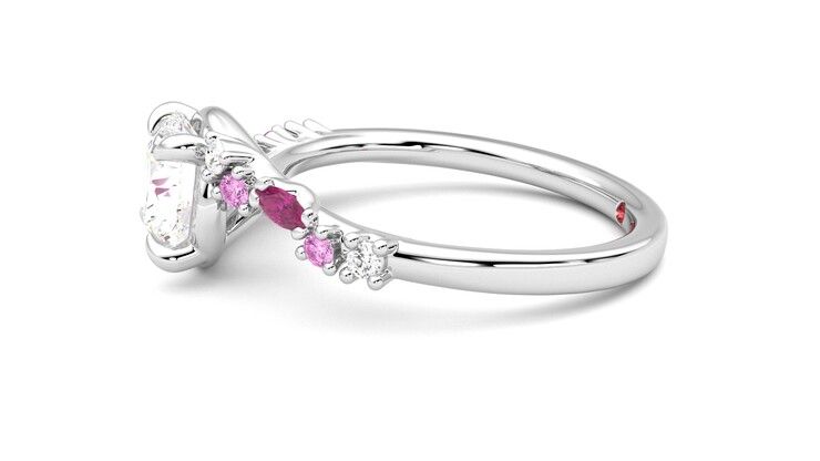 Taylor & Hart Avalon Round Engagement Ring 360 degree image 21