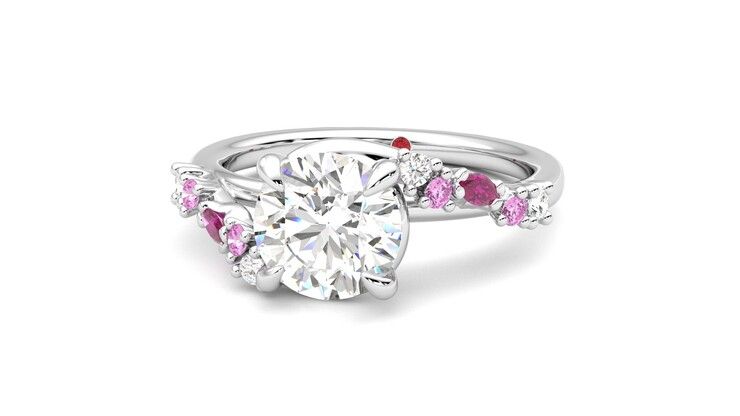 Taylor & Hart Avalon Round Engagement Ring 360 degree image 27