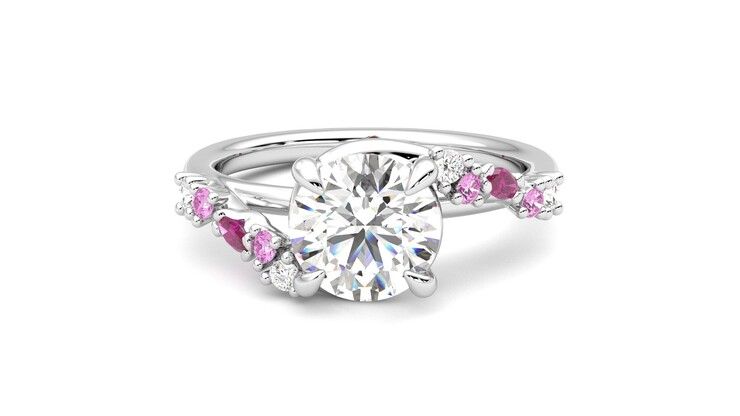 Taylor & Hart Avalon Round Engagement Ring 360 degree image 29