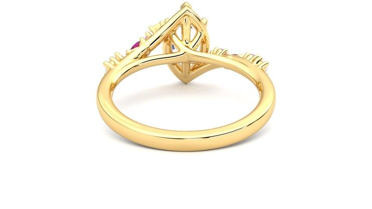 Taylor & Hart Avalon Marquise Engagement Ring 360 degree image 15
