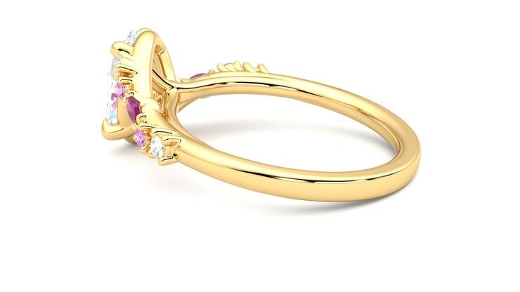 Taylor & Hart Avalon Oval Engagement Ring 360 degree image 19