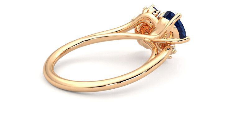 Taylor & Hart Besso Round Engagement Ring 360 degree image 12
