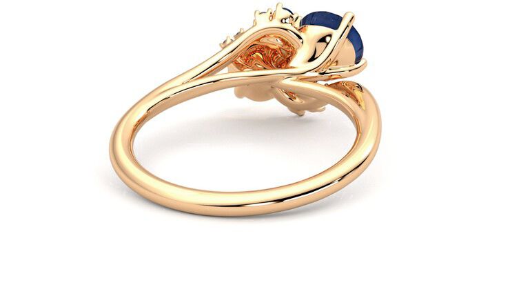 Taylor & Hart Besso Round Engagement Ring 360 degree image 14