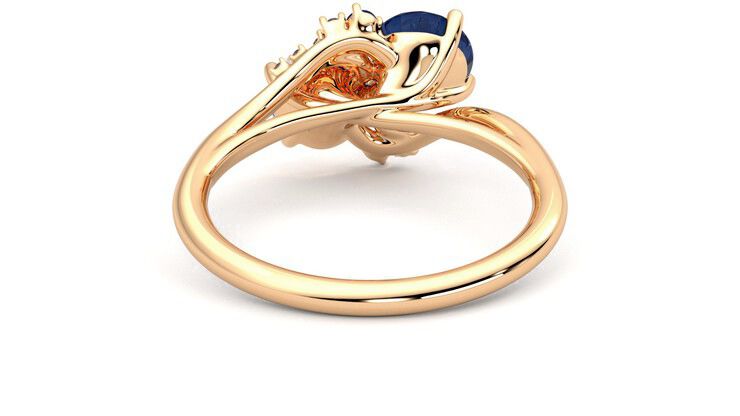 Taylor & Hart Besso Round Engagement Ring 360 degree image 15