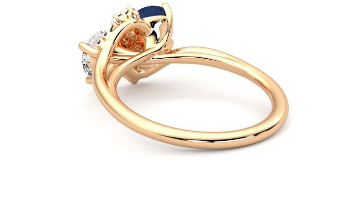 Taylor & Hart Besso Round Engagement Ring 360 degree image 17