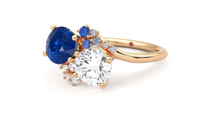 Taylor & Hart Besso Round Engagement Ring 360 degree image 25