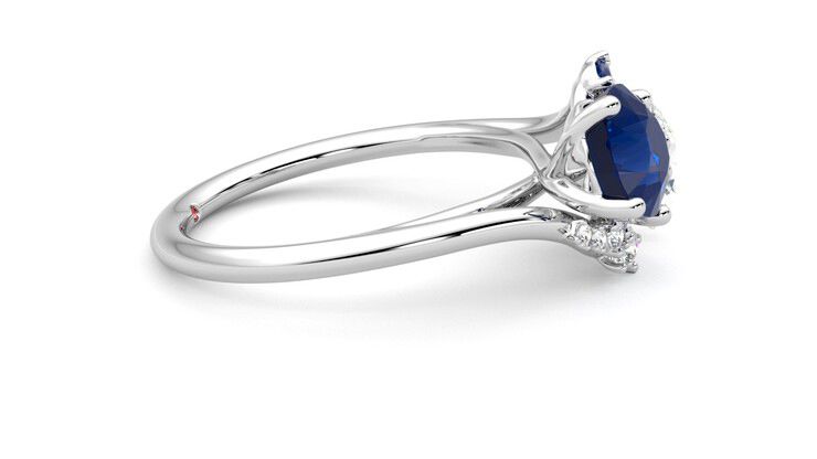 Taylor & Hart Besso Round Engagement Ring 360 degree image 9