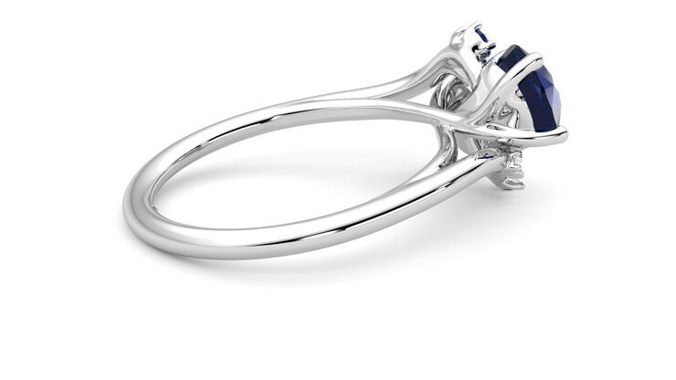 Taylor & Hart Besso Round Engagement Ring 360 degree image 11