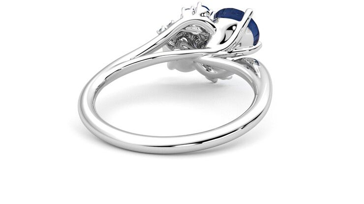 Taylor & Hart Besso Round Engagement Ring 360 degree image 14
