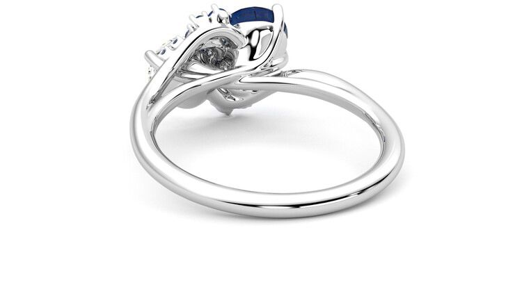 Taylor & Hart Besso Round Engagement Ring 360 degree image 16