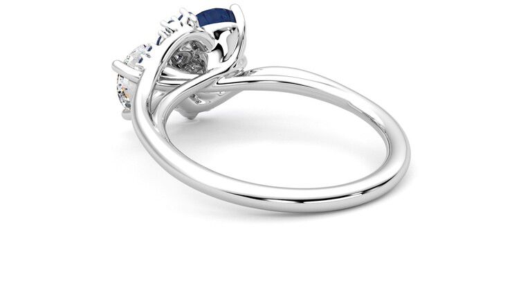 Taylor & Hart Besso Round Engagement Ring 360 degree image 17