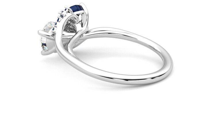 Taylor & Hart Besso Round Engagement Ring 360 degree image 18