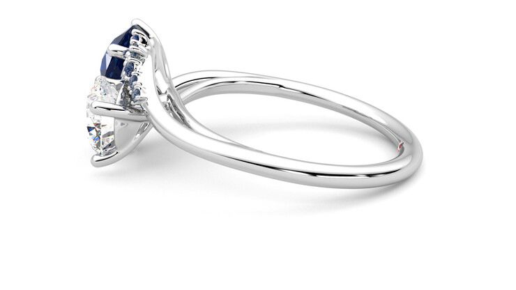Taylor & Hart Besso Round Engagement Ring 360 degree image 20