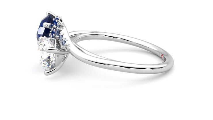 Taylor & Hart Besso Round Engagement Ring 360 degree image 21