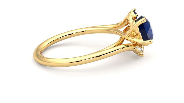 Taylor & Hart Besso Round Engagement Ring 360 degree image 10