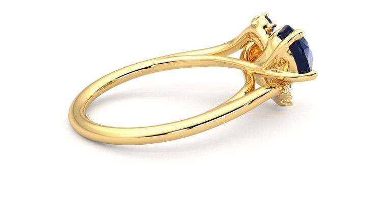 Taylor & Hart Besso Round Engagement Ring 360 degree image 11