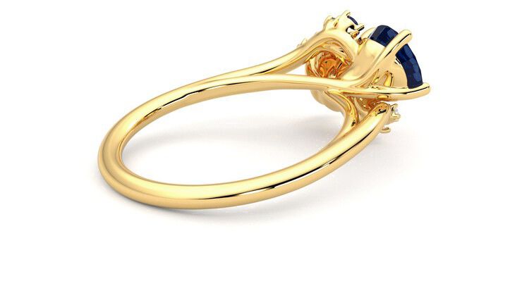 Taylor & Hart Besso Round Engagement Ring 360 degree image 12