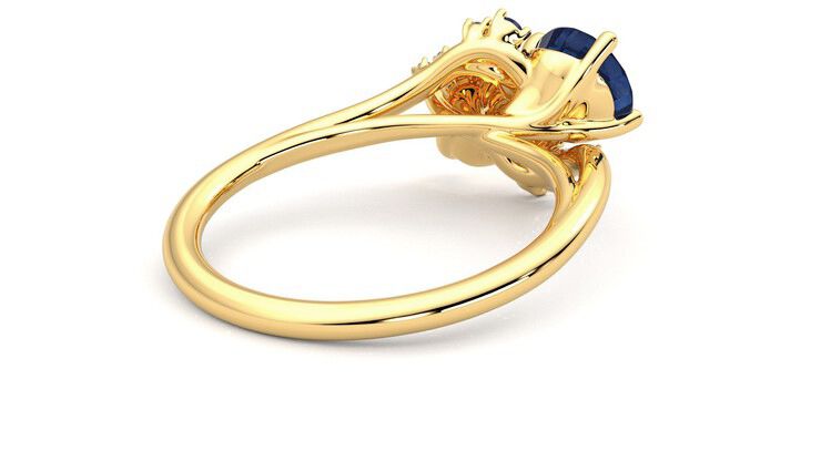 Taylor & Hart Besso Round Engagement Ring 360 degree image 13