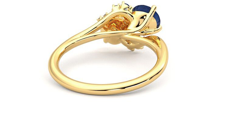 Taylor & Hart Besso Round Engagement Ring 360 degree image 14