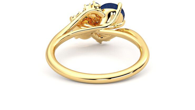 Taylor & Hart Besso Round Engagement Ring 360 degree image 15