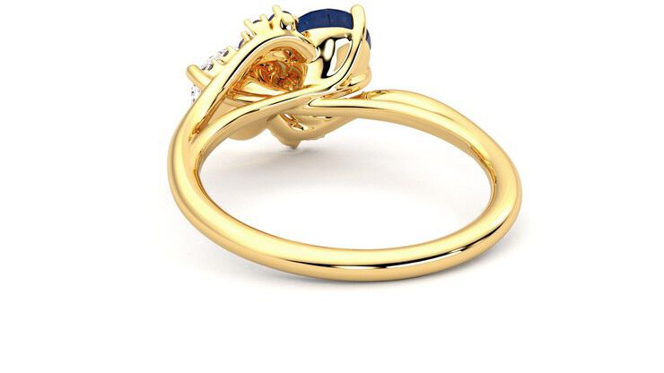 Taylor & Hart Besso Round Engagement Ring 360 degree image 16