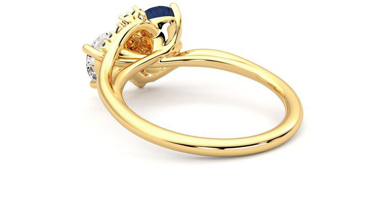 Taylor & Hart Besso Round Engagement Ring 360 degree image 17
