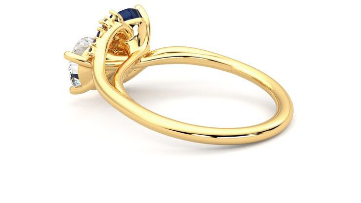 Taylor & Hart Besso Round Engagement Ring 360 degree image 18