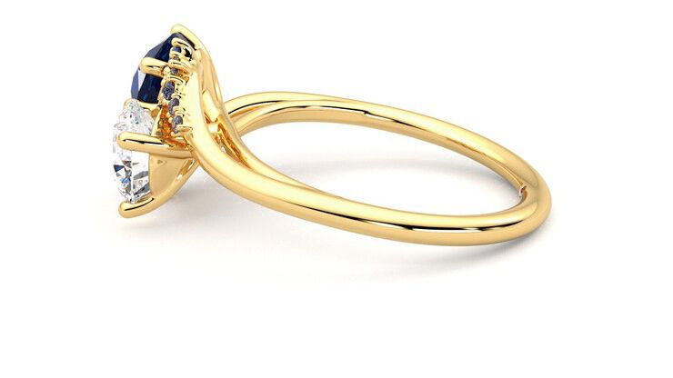 Taylor & Hart Besso Round Engagement Ring 360 degree image 20