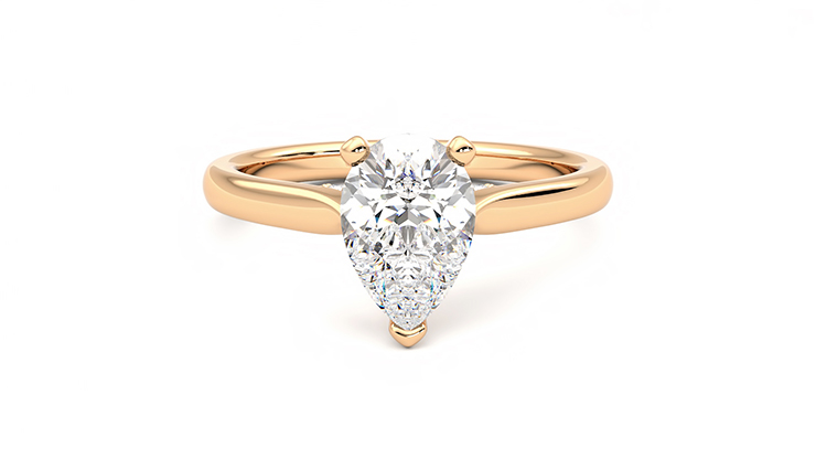 Taylor & Hart Bliss Pear Engagement Ring 360 detail 01