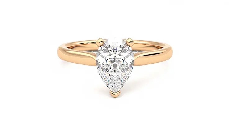 Taylor & Hart Bliss Pear Engagement Ring 360 detail 01