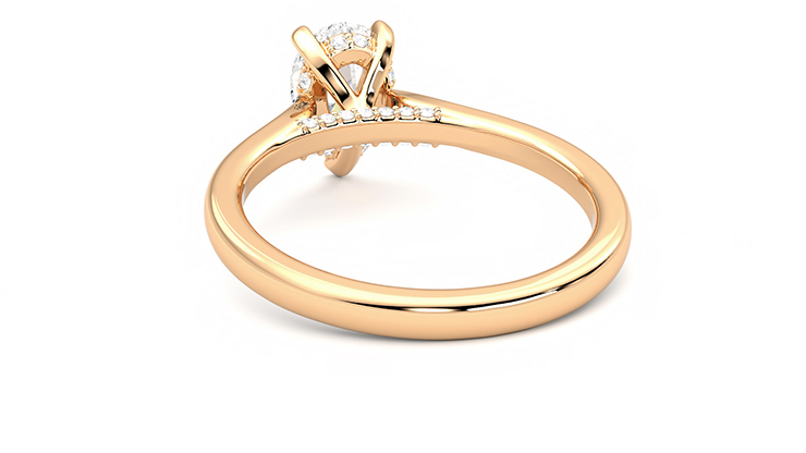 Taylor & Hart Bliss Pear Engagement Ring 360 degree image 16