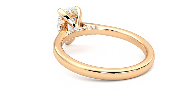 Taylor & Hart Bliss Pear Engagement Ring 360 degree image 17