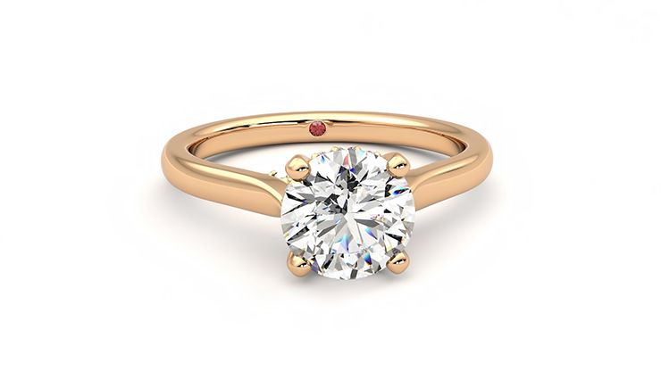 Taylor & Hart Bliss Round Engagement Ring 360 degree image 2
