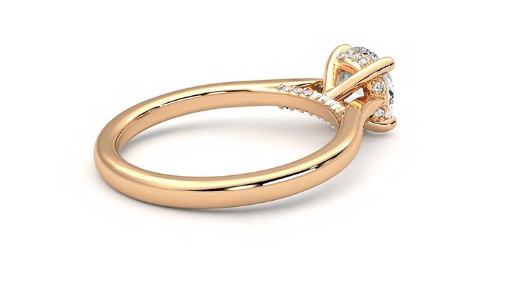 Taylor & Hart Bliss Round Engagement Ring 360 degree image 12