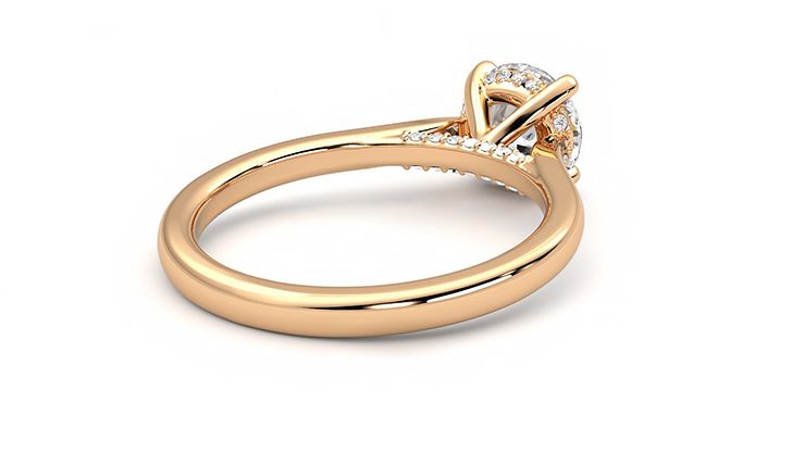 Taylor & Hart Bliss Round Engagement Ring 360 degree image 13