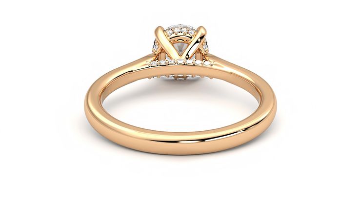 Taylor & Hart Bliss Round Engagement Ring 360 degree image 15