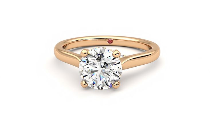 Taylor & Hart Bliss Round Engagement Ring 360 degree image 28
