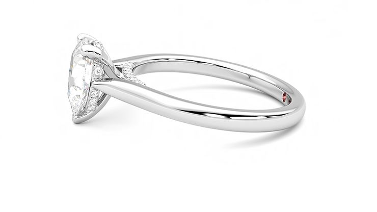 Taylor & Hart Bliss Pear Engagement Ring 360 degree image 21
