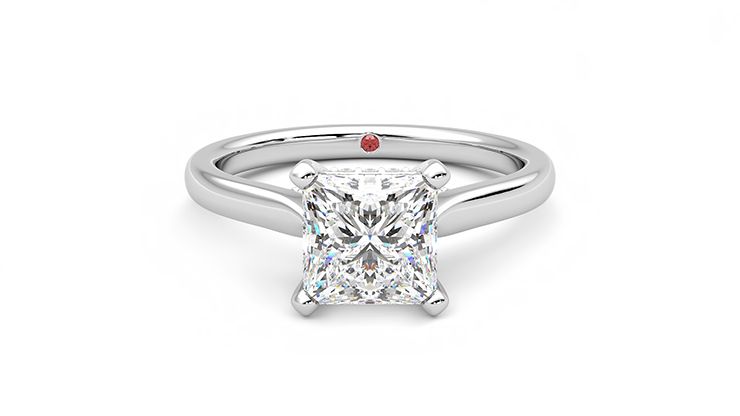 Taylor & Hart Bliss Princess Engagement Ring 360 degree image 0