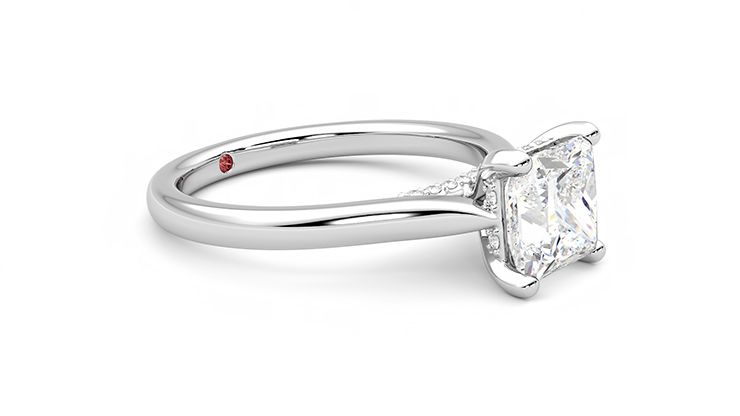 Taylor & Hart Bliss Princess Engagement Ring 360 degree image 7
