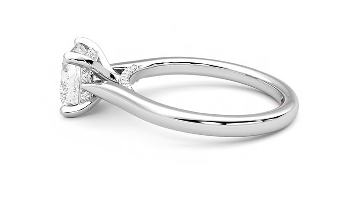 Taylor & Hart Bliss Princess Engagement Ring 360 degree image 20