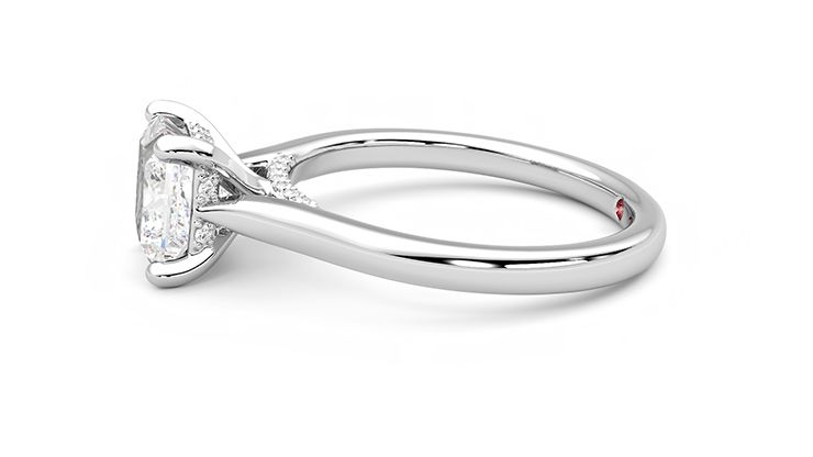 Taylor & Hart Bliss Princess Engagement Ring 360 degree image 21