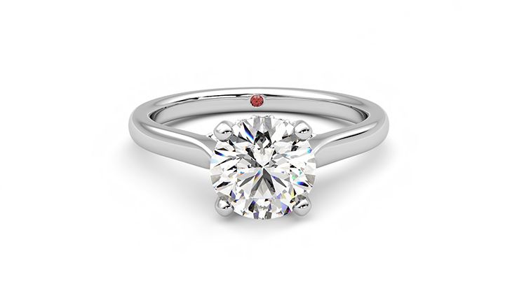 Taylor & Hart Bliss Round Engagement Ring 360 degree image 1