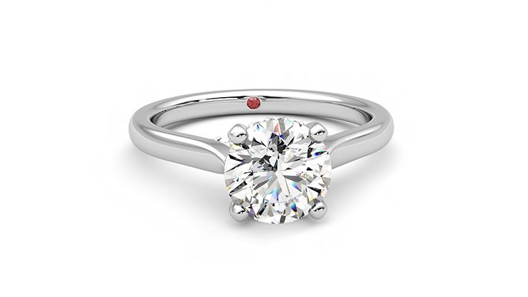 Taylor & Hart Bliss Round Engagement Ring 360 degree image 2