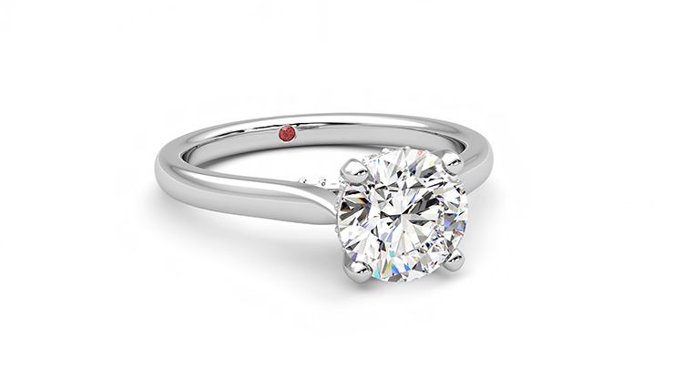 Taylor & Hart Bliss Round Engagement Ring 360 degree image 4