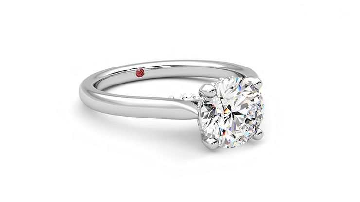 Taylor & Hart Bliss Round Engagement Ring 360 degree image 5