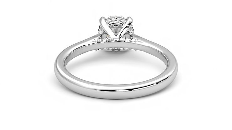 Taylor & Hart Bliss Round Engagement Ring 360 degree image 15