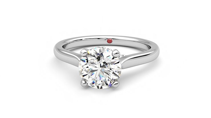 Taylor & Hart Bliss Round Engagement Ring 360 degree image 28